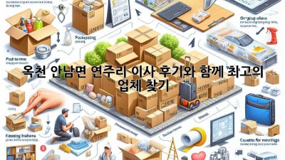 옥천 안남면 연주리 이사, 후기와 함께 최고의 업체 찾기!